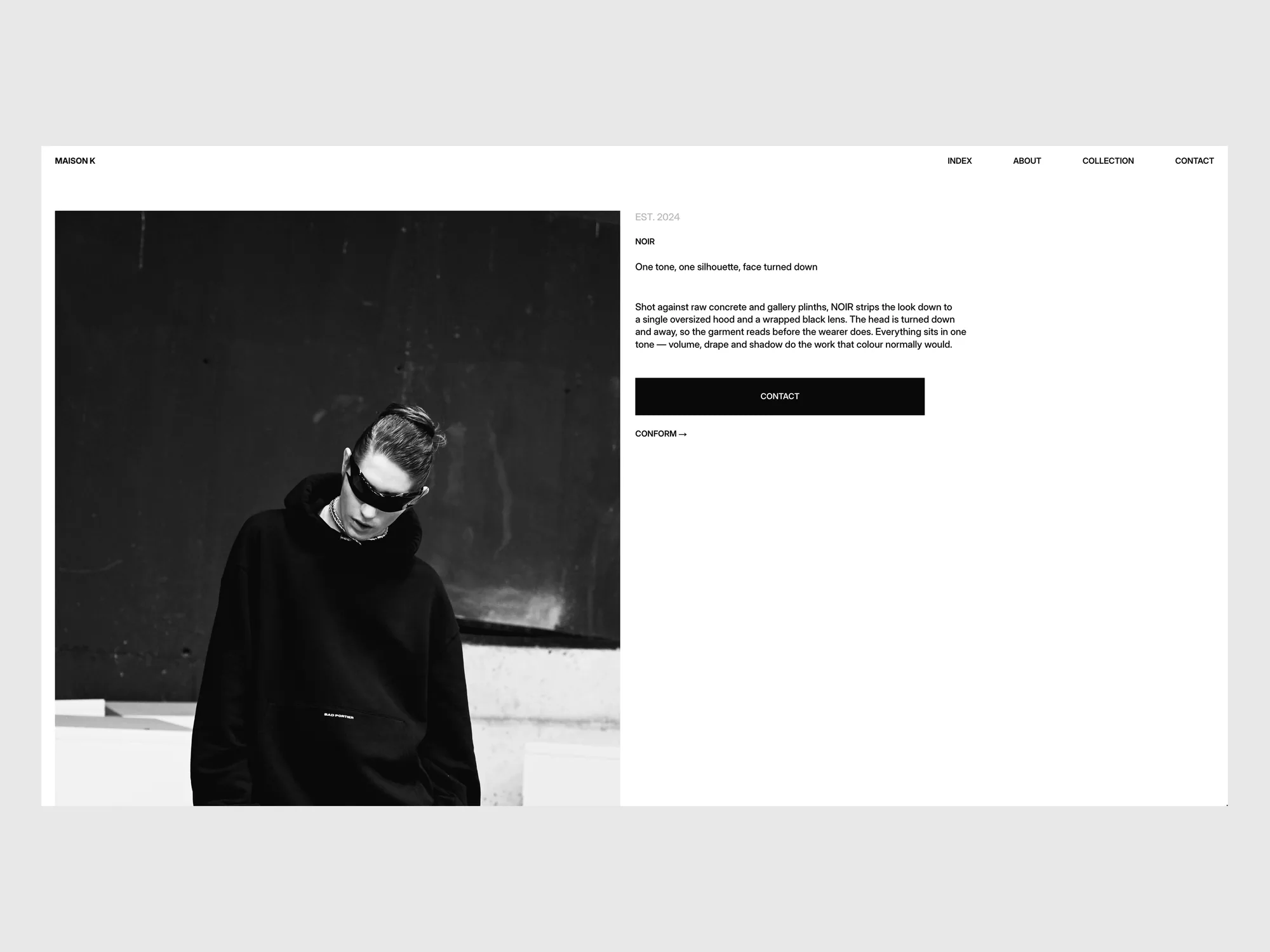 MAISON K 時尚品牌官網－系列細節